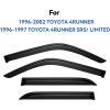 imageWindow Visors Rain Guards Shield for 1996 1997 1998 1999 2000 2001 2002 Toyota 4Runner Window Wind Deflectors Vent Shades for 9602 4Runner