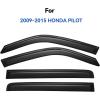 imageWindow Visors Rain Guards Shield for 2009 2010 2011 2012 2013 2014 2015 Honda Pilot Window Wind Deflectors Vent Shades for 0915 Pilot