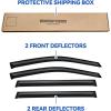imageWindow Visors Rain Guards Shield for 20142019 Toyota Highlander Vent Window Wind Deflectors Visor Shades for 14 15 16 17 18 19 Highlander