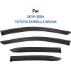 imageWindow Visors Rain Guards Shield for Toyota Corolla 2019 2020 2021 2022 2023 2024 Window Wind Deflectors Vent Shades for 1924 Corolla Sedan