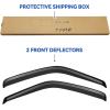 imageWindow Visors Rain Guards for 19962014 Chevy ExpressGMC Savana 1500 19962022 ExpressSavana 2500 3500 0309 Chevy KodiakGMC Topkick 4500 5500 Window Wind Deflector 2PCS
