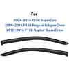 imageWindow Visors Rain Guards for 19992007 Chevy SilveradoGMC Sierra 1500 Window Vent Wind Deflectors Visors Shades for 9906 SilveradoSierra 2500 0107 SilveradoSierra 3500 Standard Cab 2 PCS20042014 f150 standard