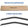 imageWindow Visors Rain Guards for 19992007 Chevy SilveradoGMC Sierra 1500 Window Vent Wind Deflectors Visors Shades for 9906 SilveradoSierra 2500 0107 SilveradoSierra 3500 Standard Cab 2 PCS20152024 f150 standard