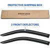 imageWindow Visors Rain Guards for 20142018 Chevy SilveradoGMC Sierra 1500 Regular Cab OutChannel Window Vent Wind Deflectors Visors Shades for 1519 SilveradoSierra 2500HD 3500HD 2PCS20052020 Nissan Frontier King Cab