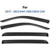 imageWindow Visors Rain Guards for 2019 2020 2021 2022 2023 2024 Dodge Ram 1500 New Body Style Window Wind Deflectors Vent Shades for 1924 Ram 1500 Crew Cab