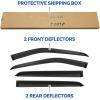 imageWindow Visors Rain Guards for 2021 2022 2023 2024 Kia Sorento Window Wind Deflectors Vent Shades for 2124 Sorento
