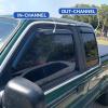 imageinChannel Window Visors Rain Guards Shield for 19931998 Ford Ranger SuperCab Window Vent Wind Deflectors Visors Shades for 9398 Ranger Extended Cab19992011 Ford Ranger SuperCab