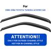 imageinChannel Window Visors Rain Guards Shield for 19931998 Ford Ranger SuperCab Window Vent Wind Deflectors Visors Shades for 9398 Ranger Extended Cab20002006 Toyota Tundra Access Cab