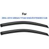 imageinChannel Window Visors Rain Guards Shield for 19931998 Ford Ranger SuperCab Window Vent Wind Deflectors Visors Shades for 9398 Ranger Extended Cab20042015 Nissan Titan King Cab