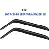 imageinChannel Window Visors Rain Guards Shield for 19931998 Ford Ranger SuperCab Window Vent Wind Deflectors Visors Shades for 9398 Ranger Extended Cab20072018 Jeep Wrangler JK