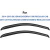 imageinChannel Window Visors Rain Guards Shield for 19931998 Ford Ranger SuperCab Window Vent Wind Deflectors Visors Shades for 9398 Ranger Extended Cab20142018 Chevy SilveradoGMC Sierra Regular Cab
