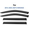 imageinChannel Window Visors Rain Guards Shield for 19931998 Ford Ranger SuperCab Window Vent Wind Deflectors Visors Shades for 9398 Ranger Extended Cab20142023 Jeep Cherokee
