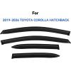 imageinChannel Window Visors Rain Guards Shield for 19931998 Ford Ranger SuperCab Window Vent Wind Deflectors Visors Shades for 9398 Ranger Extended Cab20192026 Toyota Corolla Hatchback