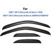 imageinChannel Window Visors Rain Guards for 19952000 Chevy TahoeGMC Yukon Window Vent Wind Deflectors Visors Shades for 9299 ChevyGMC C1500 K1500 C2500 K2500 Suburban20072013 silveradosierra ext cab
