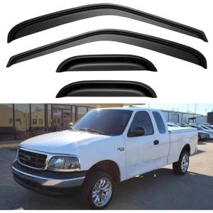 imageWindow Visors Rain Guards for 19992007 Chevy SilveradoGMC Sierra 1500 Window Vent Wind Deflectors Visors Shades for 9906 SilveradoSierra 2500 0107 SilveradoSierra 3500 Standard Cab 2 PCS19972003 f150 supercab