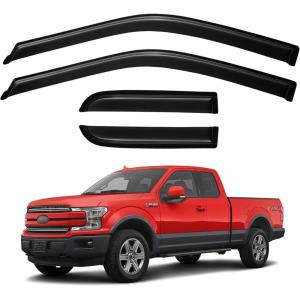 imageWindow Visors Rain Guards for 20142018 Chevy SilveradoGMC Sierra 1500 Regular Cab OutChannel Window Vent Wind Deflectors Visors Shades for 1519 SilveradoSierra 2500HD 3500HD 2PCS20152023 f150 supercab