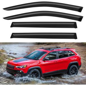 imageWindow Visors Rain Guards for 20142018 Chevy SilveradoGMC Sierra 1500 Regular Cab OutChannel Window Vent Wind Deflectors Visors Shades for 1519 SilveradoSierra 2500HD 3500HD 2PCS20142023 Jeep Cherokee
