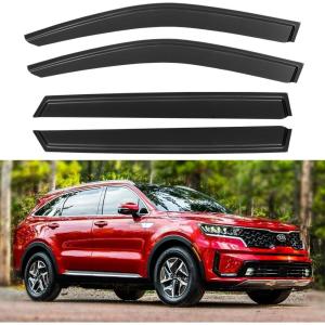 imageWindow Visors Rain Guards for 2021 2022 2023 2024 Kia Sorento Window Wind Deflectors Vent Shades for 2124 Sorento