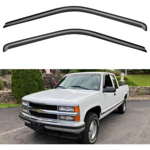 imageinChannel Window Visors Rain Guards Shield for 19931998 Ford Ranger SuperCab Window Vent Wind Deflectors Visors Shades for 9398 Ranger Extended Cab19951999 TahoeYukon Standard