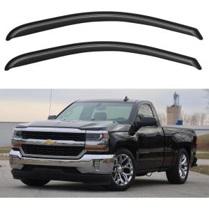 imageinChannel Window Visors Rain Guards Shield for 19931998 Ford Ranger SuperCab Window Vent Wind Deflectors Visors Shades for 9398 Ranger Extended Cab20142018 Chevy SilveradoGMC Sierra Regular Cab