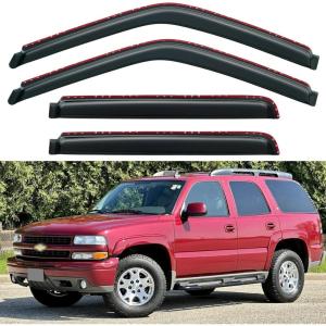 imageinChannel Window Visors Rain Guards for 19952000 Chevy TahoeGMC Yukon Window Vent Wind Deflectors Visors Shades for 9299 ChevyGMC C1500 K1500 C2500 K2500 Suburban19952000 Chevy Tahoe GMC Yukon InChannel
